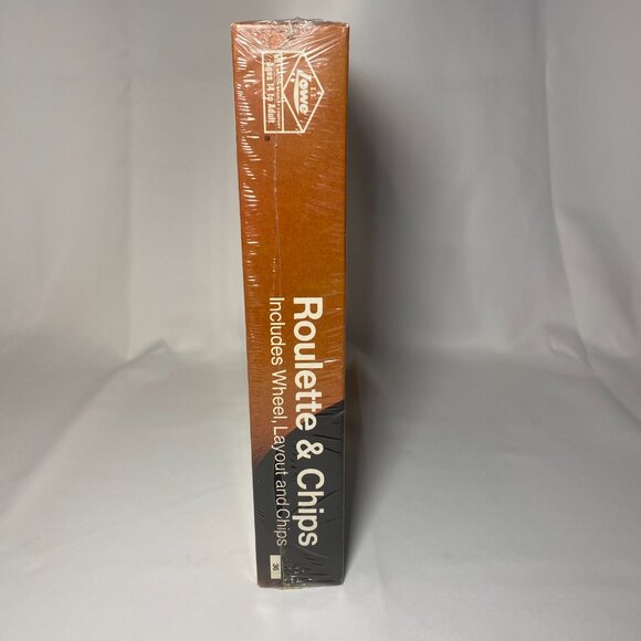 Vtg E.S. Lowe Milton Bradley Co Roulette & Chips Game 8 1/2" Wheel Layout NIP - Picture 4 of 7